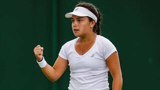 ¡Se cobró su revancha! Lucciana Pérez avanzó en dobles en el Wimbledon Junior Femenino