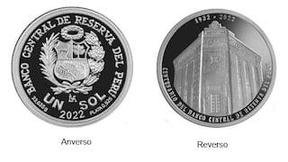 BCR pone en circulación una moneda de plata alusiva a su centenario