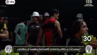 Emilio Jaime le regala chocolate a Luciana Fuster y Austin Palao se va del set [VIDEO]