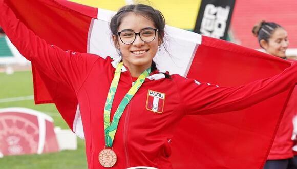 Chirinos es una de las abanderadas peruanas y bronce en 100m (Foto: Team Perú).