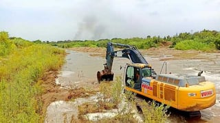 Inician trabajos de descolmatación del río Reque-Chancay en Chiclayo