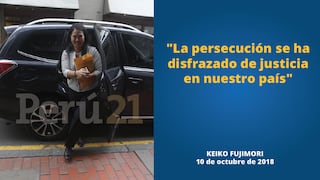 Las frases de Keiko Fujimori que resumen su reacción tras su detención preliminar [GALERÍA]