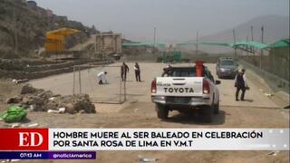 Hombre muere baleado durante celebración por fiesta de Santa Rosa de Lima en Villa María del Triunfo [VIDEO]