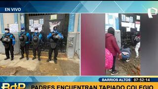 Municipalidad de Lima: clausura de colegio de Barrios Altos fue porque problemas en las estructuras persisten
