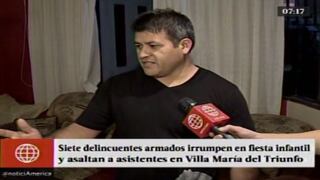Villa María del Triunfo: Delincuentes armados irrumpieron en fiesta infantil y asaltaron a invitados [Video]