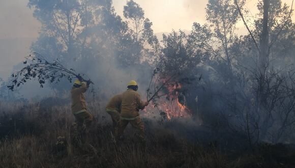 Incendios forestal continúan en el norte chico (Foto: COER Ancash).