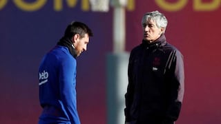 Barcelona: Lionel Messi y Quique Setién se reunieron para arreglar la situación del primer equipo