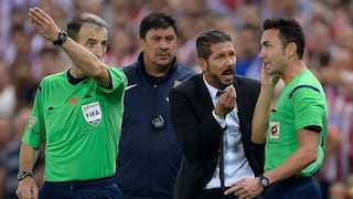 Simeone suspendido ocho fechas tras su expulsión en la Supercopa de España