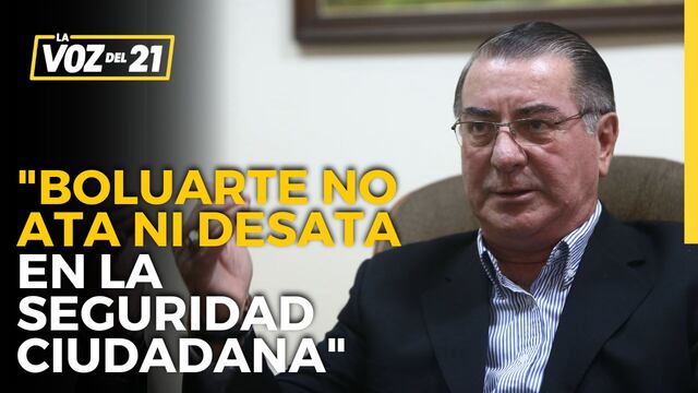 Óscar Valdés: “Dina Boluarte no ata ni desata en la seguridad ciudadana”