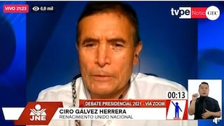 Ciro Gálvez: ¿Qué significan las frases en quechua que usó contra los otros candidatos en el debate?