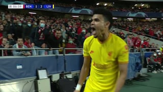 Liverpool vs. Benfica: Luis Díaz anotó y sentenció el partido por 3-1 en favor de los ‘Reds’ [VIDEO]