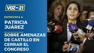 Patricia Juárez habla sobre las amenazas de cerrar el Congreso