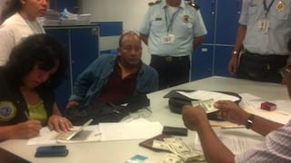 Detienen a sujeto con 25 mil dólares falsos en el aeropuerto Jorge Chávez