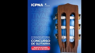 Convocan a músicos solistas a participar del segundo concurso de guitarra del ICPNA Cultural