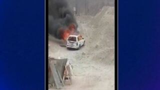 Cieneguilla: vecinos queman vehículo de delincuentes y frustran robo a vivienda | VIDEO