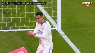 Real Madrid aumenta la ventaja: Lucas Vázquez marca el 2-0 frente a Getafe