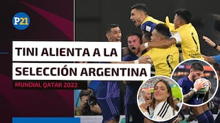 Selección Argentina: Tini Stossel alienta a la ‘Albiceleste’ en Qatar 2022 y fans la llaman el “amuleto”