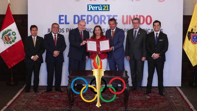 Dina Boluarte y López Aliaga firman contrato para realizar Panamericanos, Lima 2027