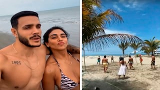 Mario Irivarren y Vania Bludau disfrutan sus días libres en playa de Piura