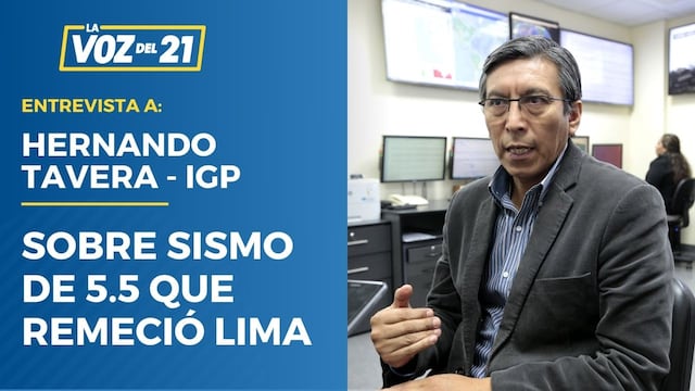 Presidente ejecutivo del IGP sobre sismo de 5.5 en Lima