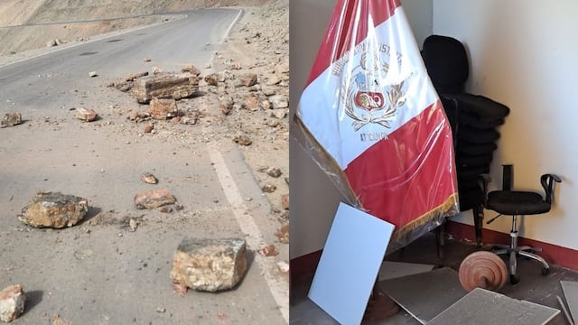 Arequipa: Sismo bloqueó carreteras y dejó daños materiales
