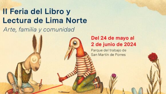 Feria del libro se desarrolla en San Martín de Porres. (Foto: Difusión)