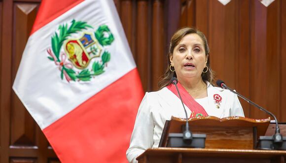 Dina Boluarte en el Congreso el pasado 28 de julio (Foto: Presidencia)