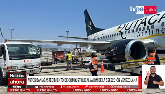 Tras gestión de Cancillería, el avión de Venezuela fue autorizado (Foto: TV Perú).