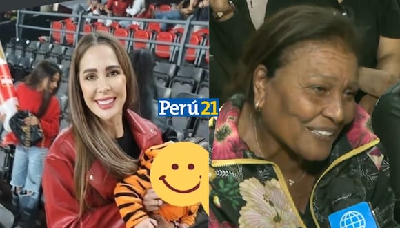 Doña Peta y Ana Paula Consorte no se juntaron en el estadio. (Foto: Instagram / América TV)