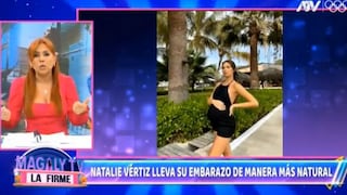 Magaly aplaude a Natalie Vértiz: “Está a un mes de dar a luz y no deja de trabajar”