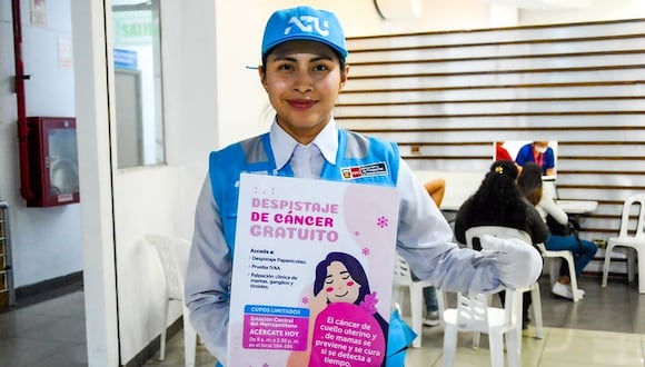 Campaña gratuita de despistaje de cáncer de mama y cuello uterino en el Metropolitano. (Foto: ATU)