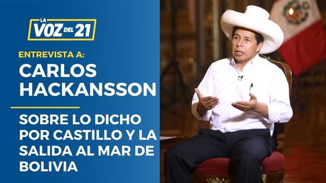 Carlos Hackansson: “El Presidente propone al margen de la Constitución”