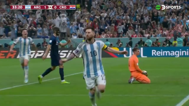 Gol de Messi, de penal: así fue el 1-0 del Argentina vs. Croacia en semifinal [VIDEO]