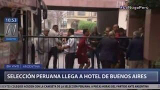 Selección peruana llegó al hotel de concentración y espera el partido ante Argentina [VIDEO]