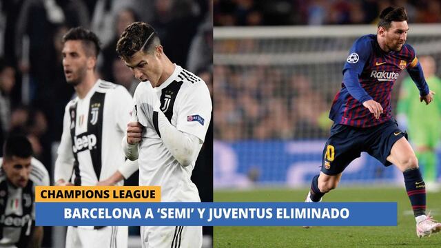 Champions League, Barcelona a semifinales y Juventus es eliminado