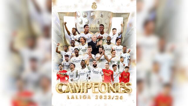 Real Madrid goleó 3-0 a Cádiz y se coronó campeón de la Liga de España 2023/24