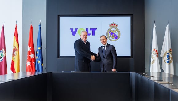 El acuerdo entre el Madrid y Volt durará hasta el 2026 (Foto: Aje).