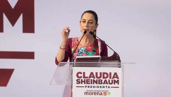 Claudia Sheinbaum, candidata oficialista a la Presidencia de México.