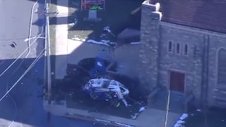 Un helicóptero médico con un bebé a bordo se estrelló junto a una iglesia en EE.UU. [VIDEO]