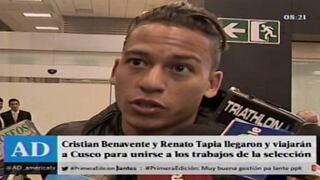 Selección peruana: Cristian Benavente y Renato Tapia llegan motivados para enfrentar a Bolivia y Ecuador [Video]