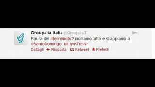 Un tuit de compañía de viajes genera controversia en Italia