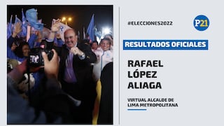 Rafael López Aliaga es el virtual alcalde de Lima Metropolitana