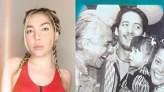 Frida Sofía comparte foto con su abuelo cuando era una niña y genera controversia con mensaje