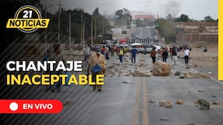 Chantaje inaceptable, manifestantes bloquean Panamericana Norte y Sur