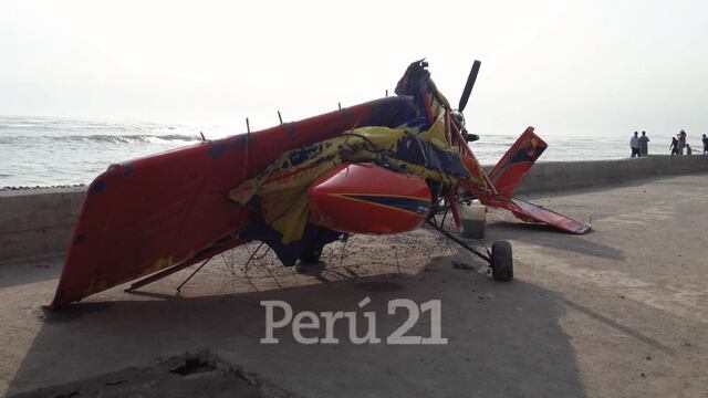Emergencia: Aeronave cae durante exhibición en la Costa Verde [FOTOS y VIDEO]