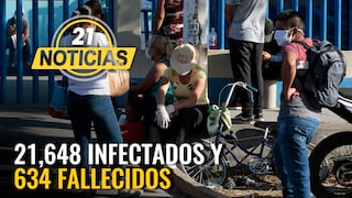 Coronavirus en Perú: Día 40 se eleva a 21,648 contagiados y 634 fallecidos por COVID-19
