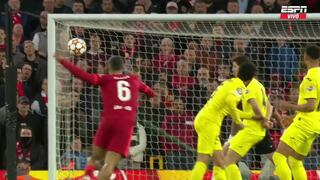 Liverpool no concretó ante Villarreal: Thiago remató de larga distancia, pero la pelota se estrelló en el palo