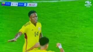 Colombia vs. Guatemala: gol de Luis Sinisterra para el 2-0 de los ‘Cafeteros’ [VIDEO]