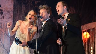 Príncipe Guillermo cantó con Bon Jovi y Taylor Swift