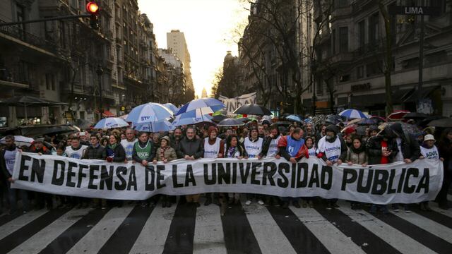 Argentina: La gran marcha universitaria o “lágrimas de zurdo”, según Javier Milei [FOTOS]